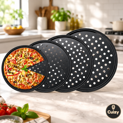 Plateau à pizza perforé antiadhésif Cuizy Crisp