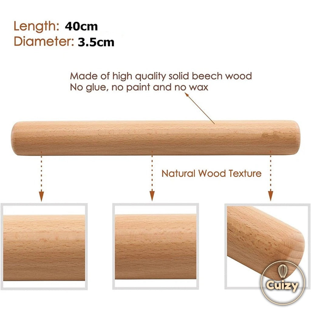 Dimensions du rouleau à pâtisserie 40 cm Cuizy Roller