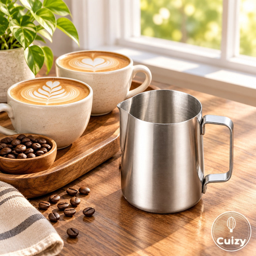 Pichet Cuizy Latte avec des cappuccinos