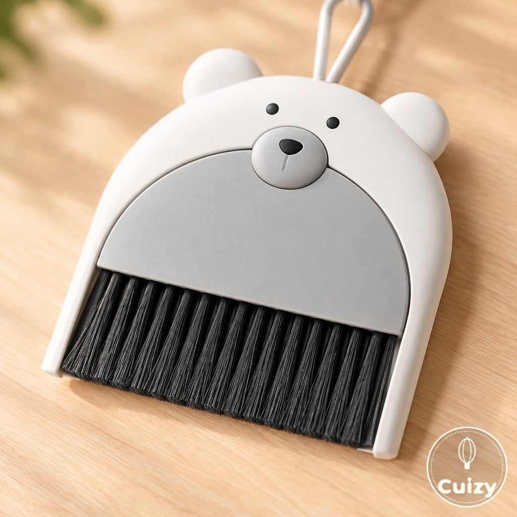 Gros plan sur les poils du mini balai Cuizy Dust