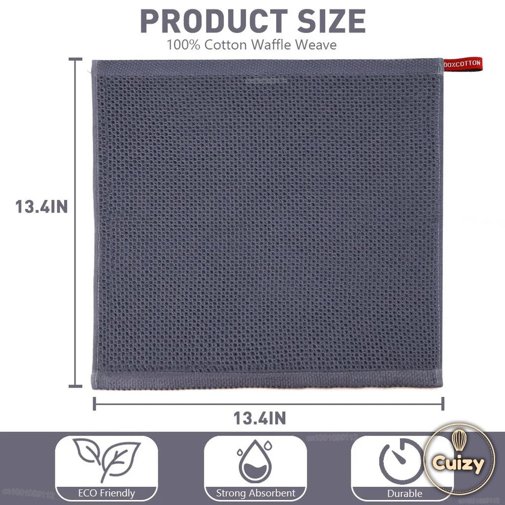Dimensions du torchon Cuizy Towel 34 par 34 cm