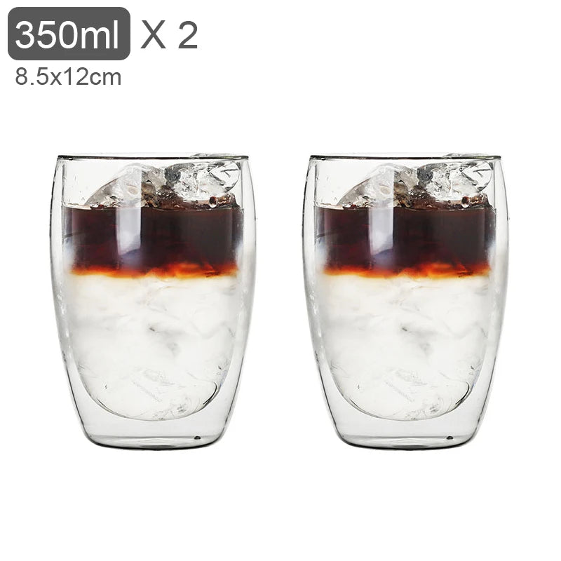 Tasses en verre double paroi – Cuizy Demi