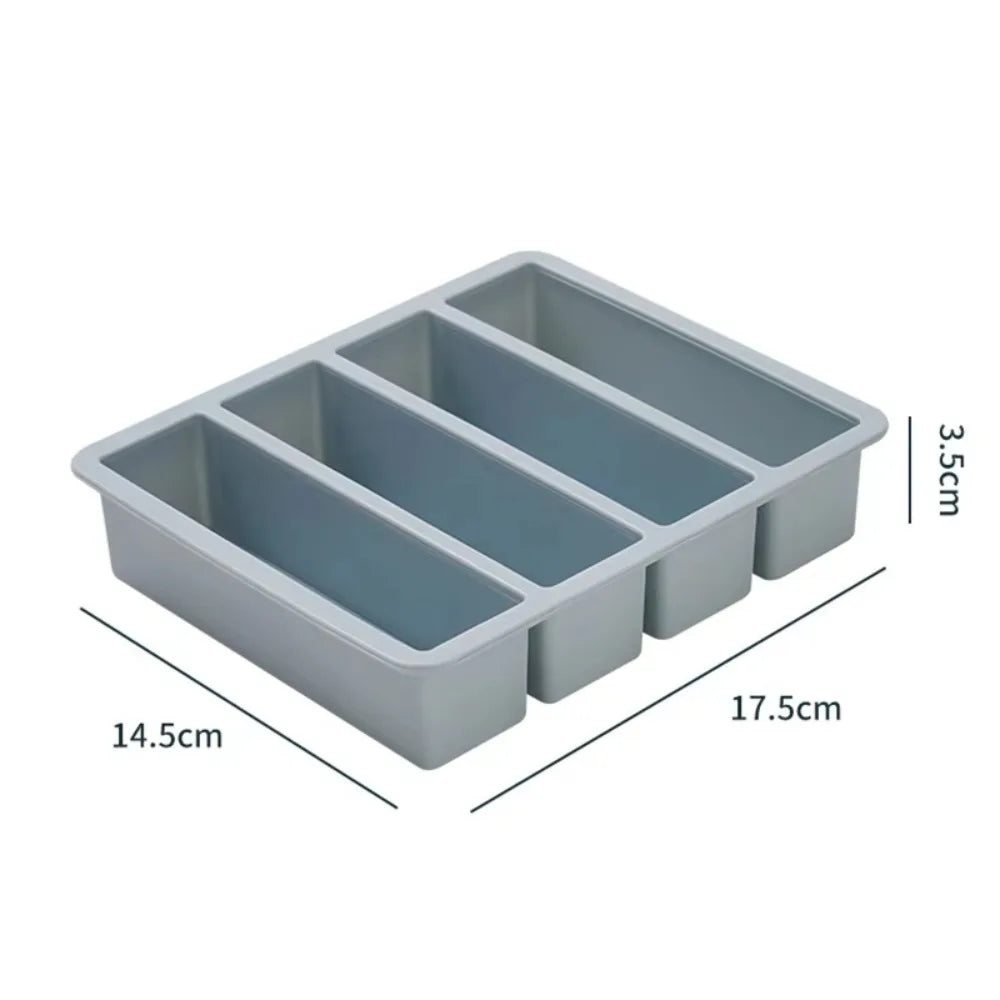 Moule de Congélation en Silicone 4 Portions avec Couvercle (soupes, sauces, bouillons) – Cuizy Freeze