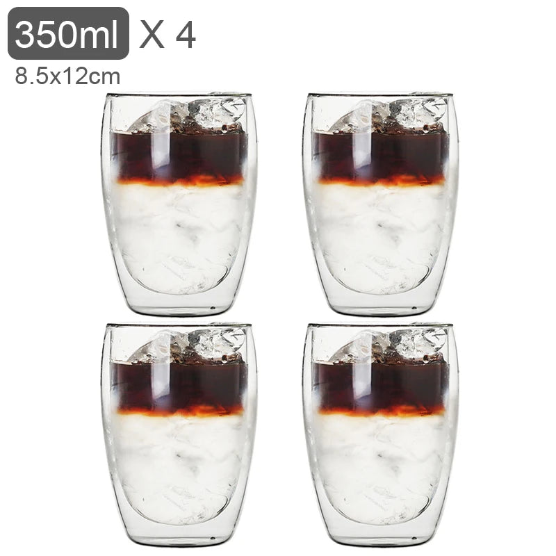 Tasses en verre double paroi – Cuizy Demi
