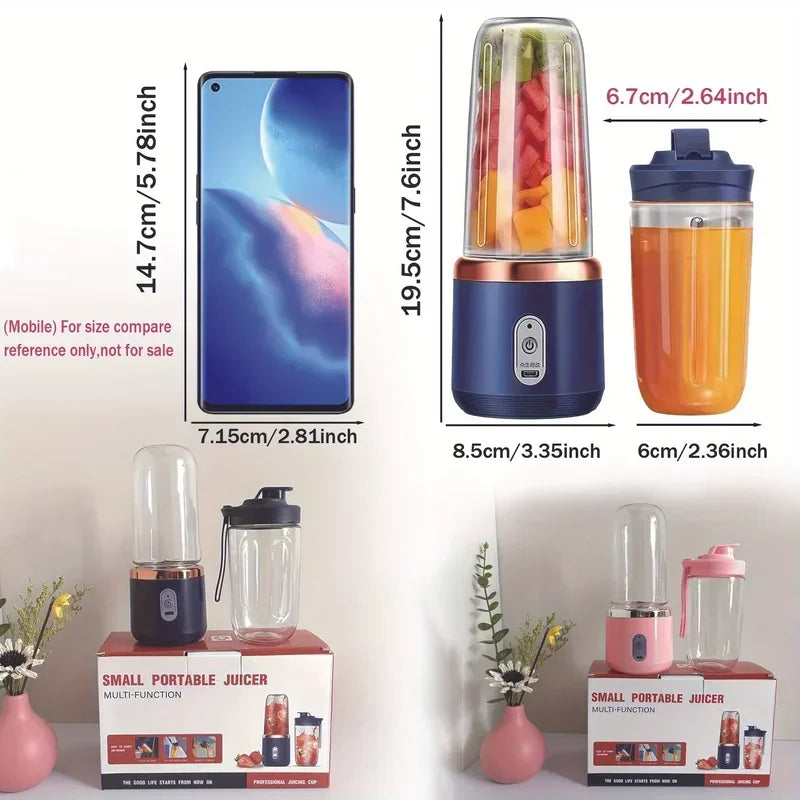 Blender portable 400 ml rechargeable USB 6 lames – Cuizy Shake