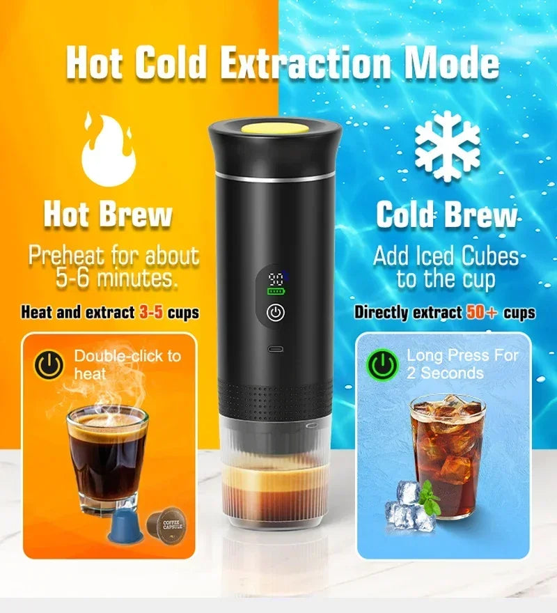 Machine à café expresso portable 3-en-1 – Cuizy Go Espresso