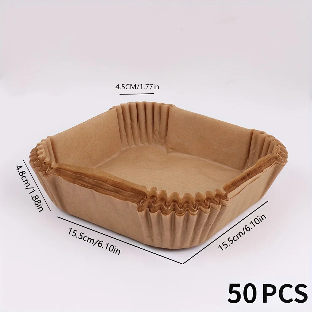 Papier Cuisson Jetable pour Friteuse à Air, 50 Feuilles – Cuizy Liner