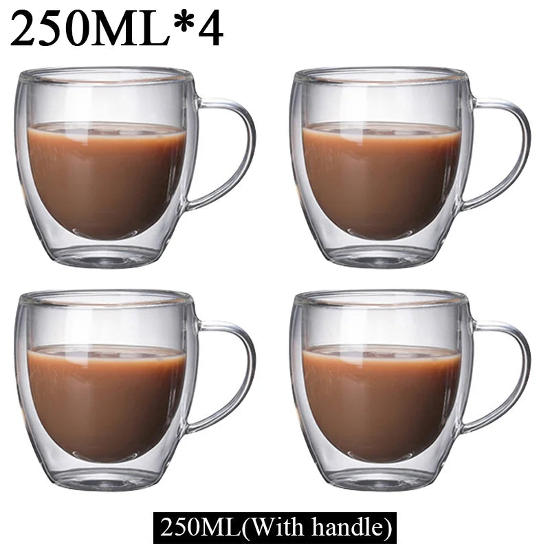 Tasses en verre double paroi – Cuizy Demi