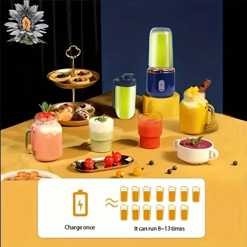 Blender portable 400 ml rechargeable USB 6 lames – Cuizy Shake