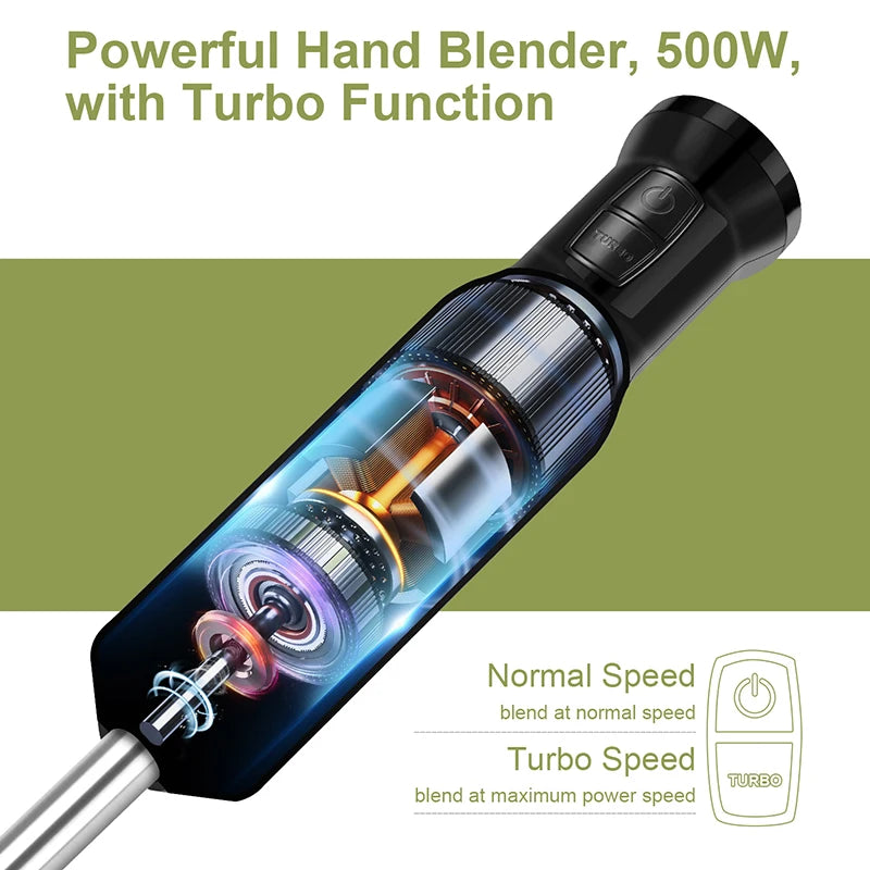 Mixeur plongeant 600 W fonction turbo – Cuizy Mix Turbo