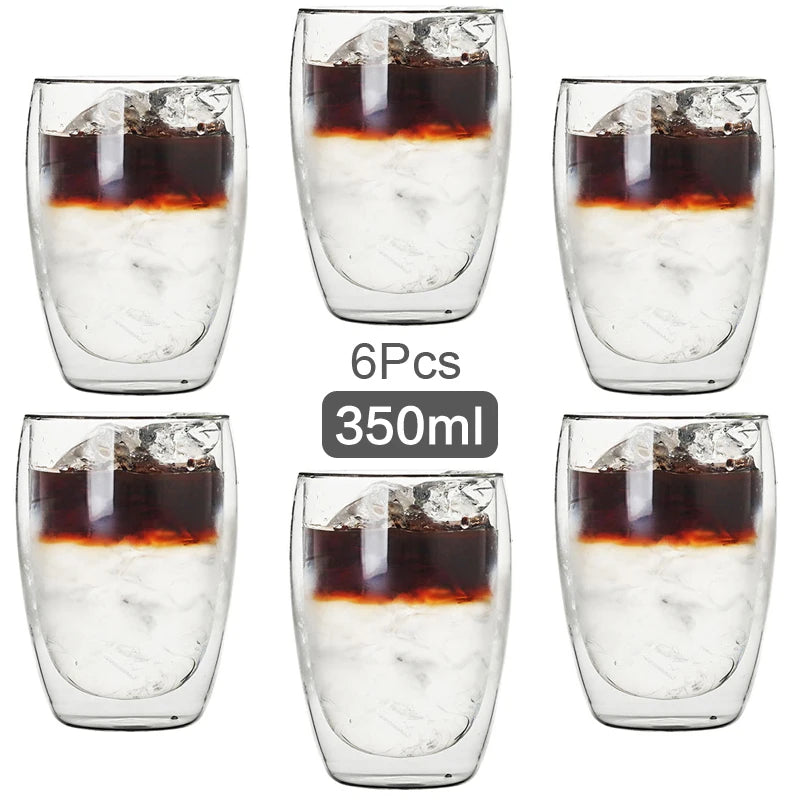 Tasses en verre double paroi – Cuizy Demi