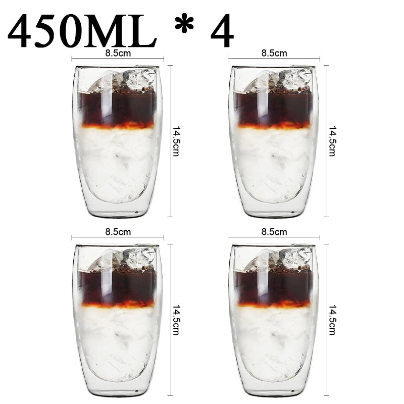 Tasses en verre double paroi – Cuizy Demi