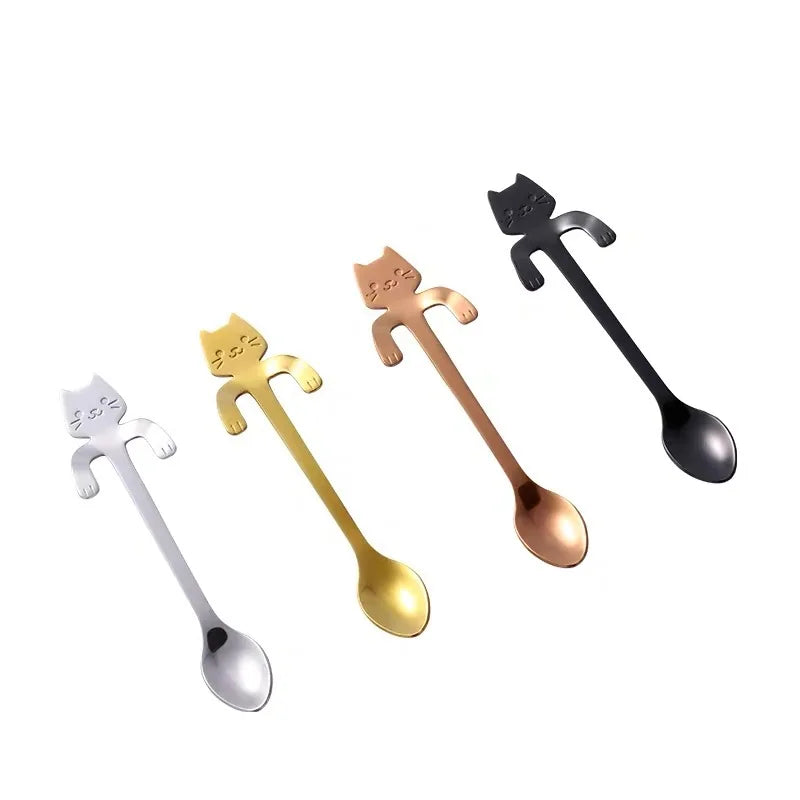 Cuillères chaton Cuizy Kitty assorties
