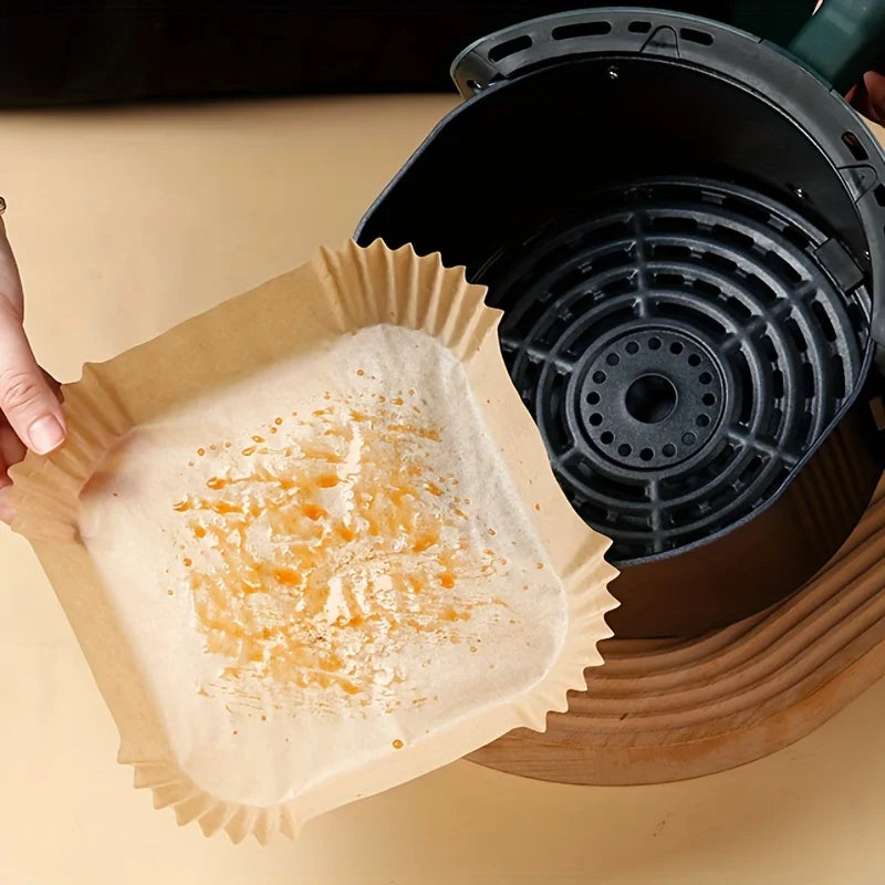 Papier Cuisson Jetable pour Friteuse à Air, 50 Feuilles – Cuizy Liner