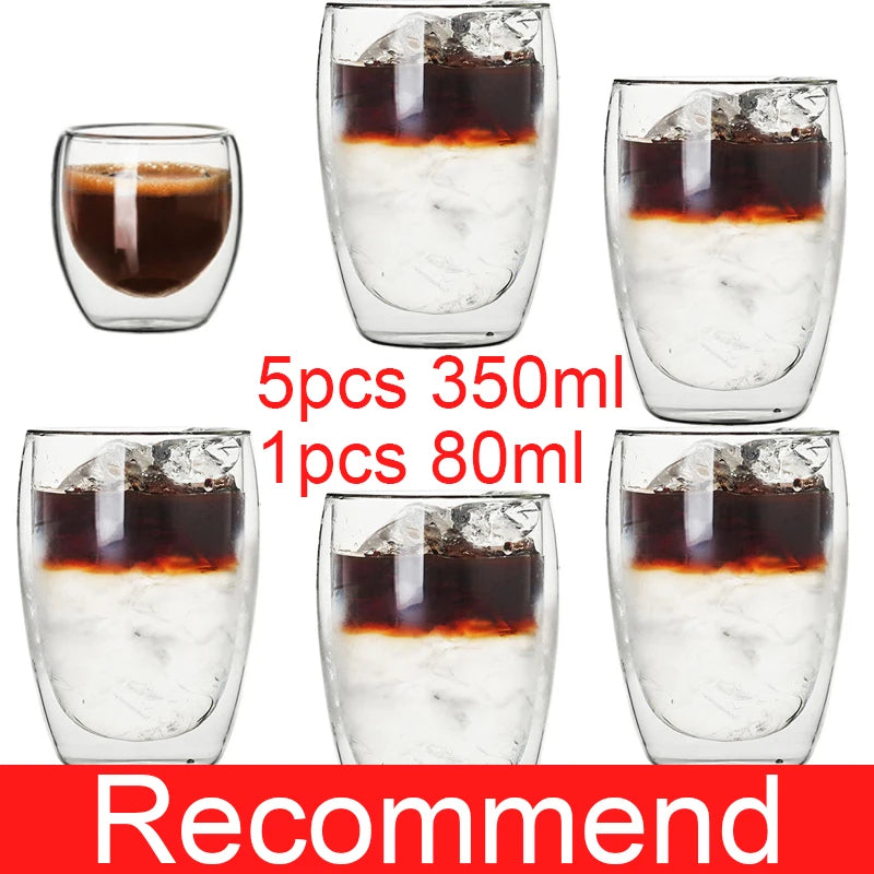 Tasses en verre double paroi – Cuizy Demi