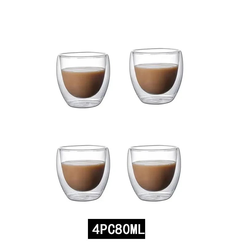 Tasses en verre double paroi – Cuizy Demi