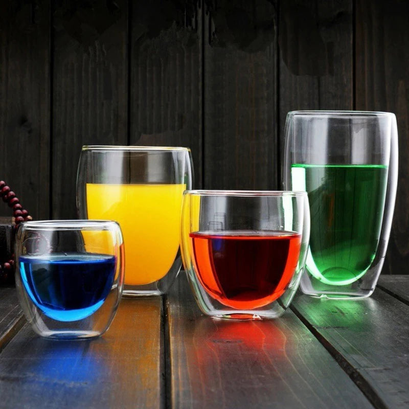 Tasses en verre double paroi – Cuizy Demi