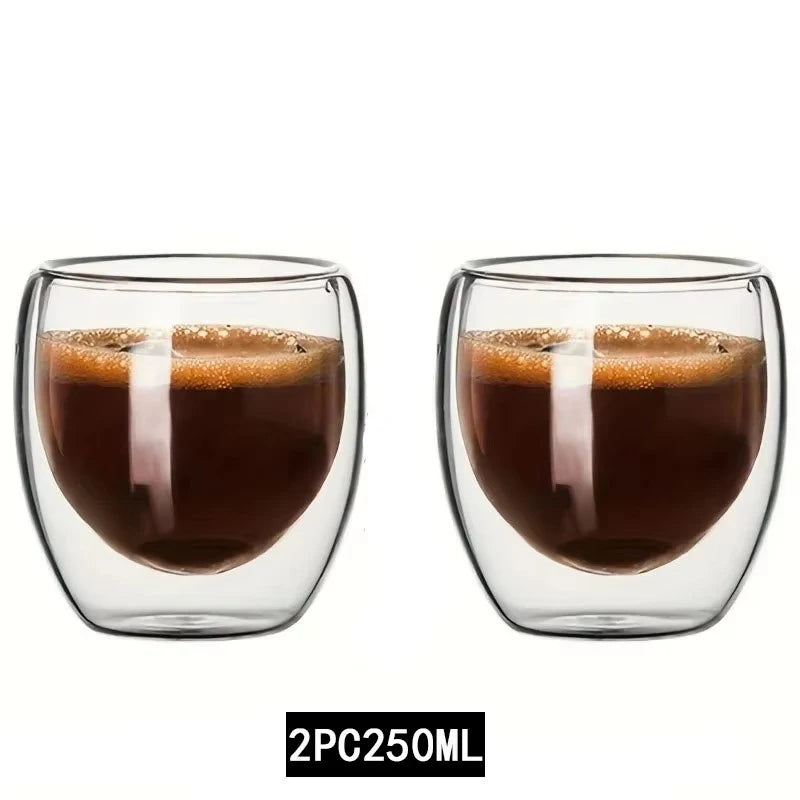Tasses en verre double paroi – Cuizy Demi