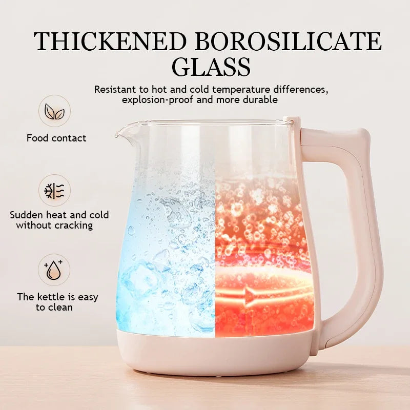Bouilloire en verre 800 W maintien au chaud 24 h – Cuizy Tea