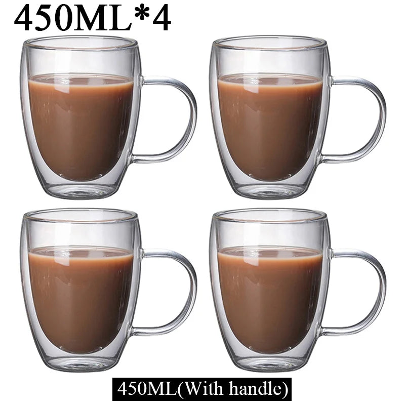 Tasses en verre double paroi – Cuizy Demi
