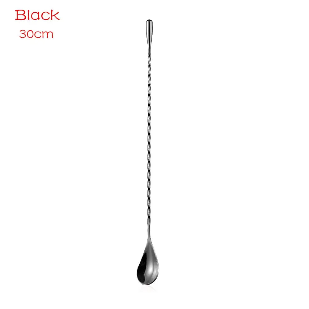 Cuillère de bar torsadée 30 cm en inox – Cuizy Twist