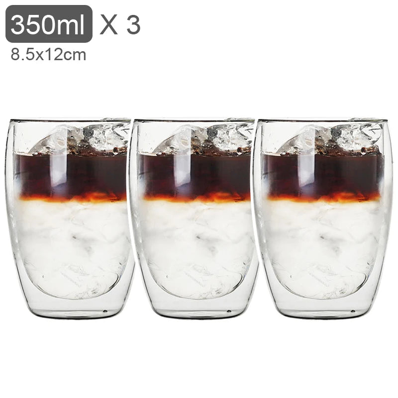 Tasses en verre double paroi – Cuizy Demi