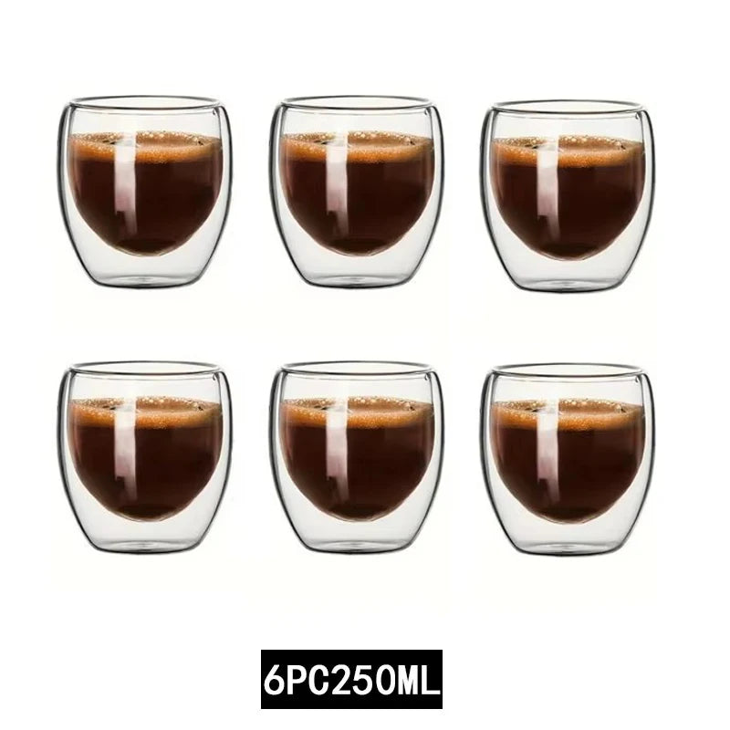 Tasses en verre double paroi – Cuizy Demi