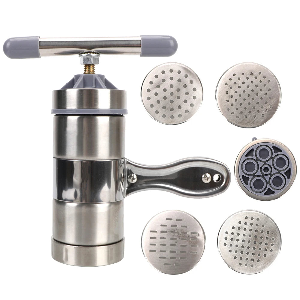 Machine à pâtes manuelle en inox 5 moules – Cuizy Pasta