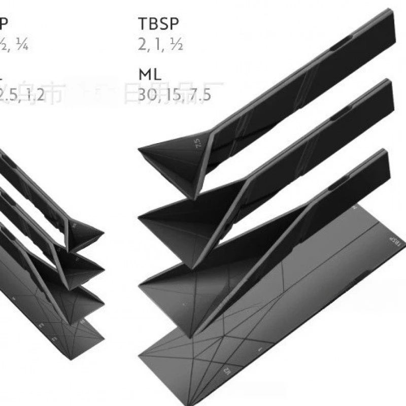Cuizy Fold noir – cuillère pliable dépliée et repliée
