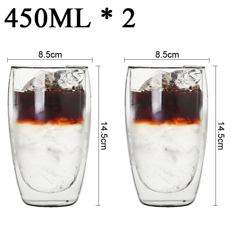 Tasses en verre double paroi – Cuizy Demi