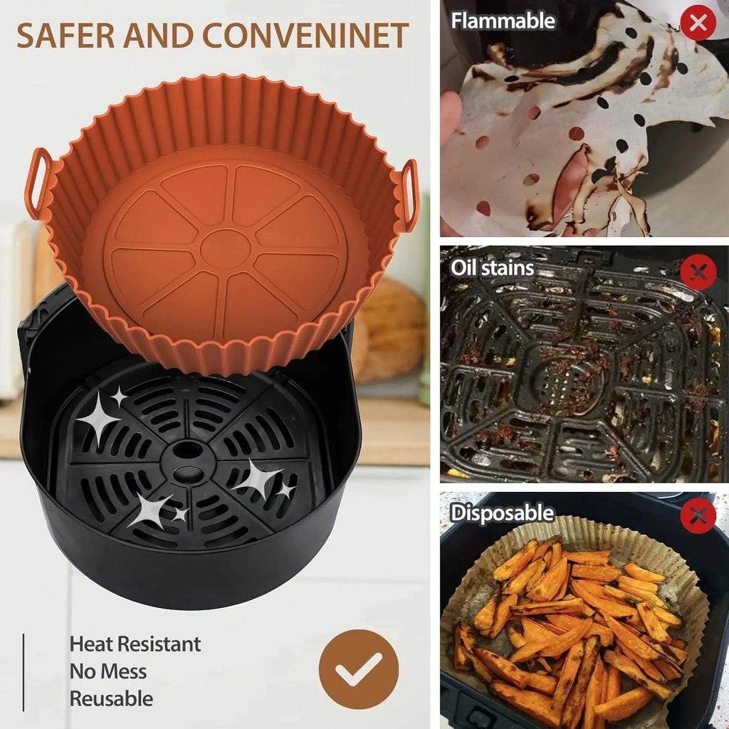 Panier en silicone réutilisable pour friteuse à air – Cuizy Guard