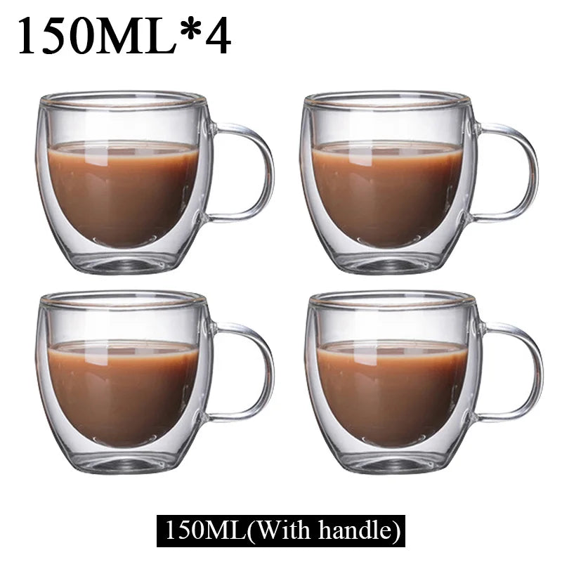 Tasses en verre double paroi – Cuizy Demi