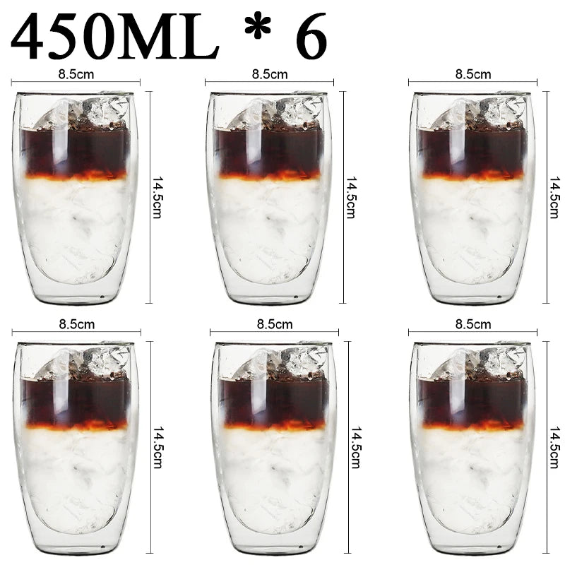 Tasses en verre double paroi – Cuizy Demi