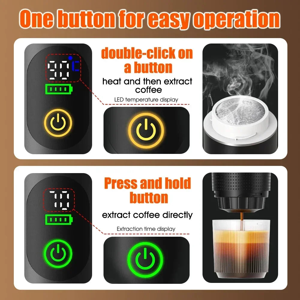 Machine à café expresso portable 3-en-1 – Cuizy Go Espresso