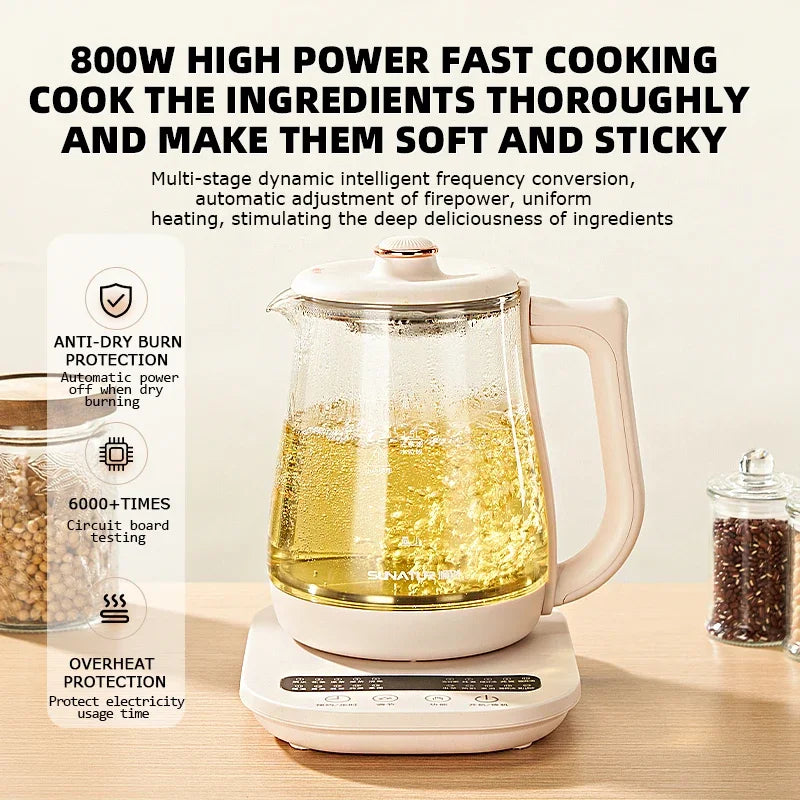 Bouilloire en verre 800 W maintien au chaud 24 h – Cuizy Tea