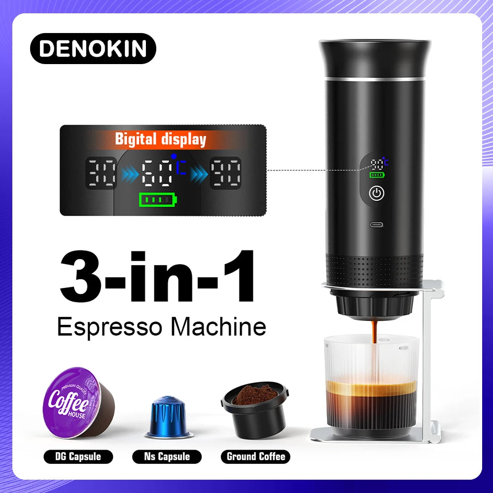 Machine à café expresso portable 3-en-1 – Cuizy Go Espresso