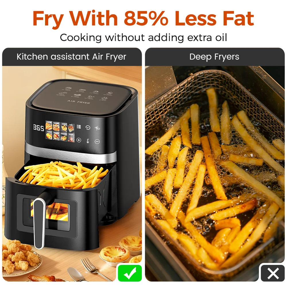 Friteuse à air 5,5 L 1350 W sans huile – Cuizy Crisp