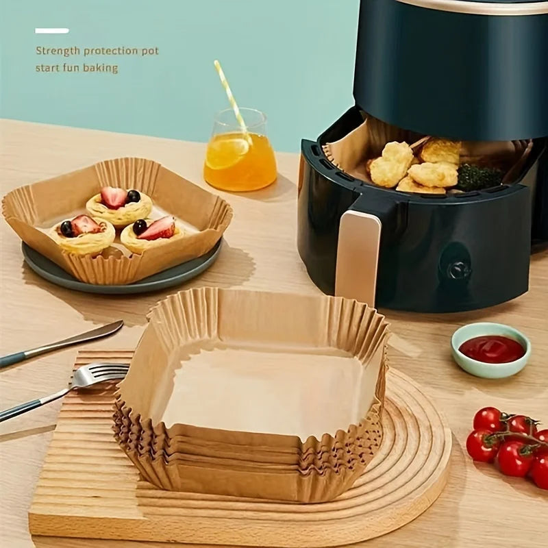 Papier Cuisson Jetable pour Friteuse à Air, 50 Feuilles – Cuizy Liner