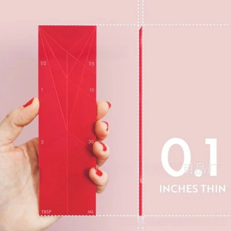Cuizy Fold – cuillère pliable rouge ultra-plate (2,5 mm)