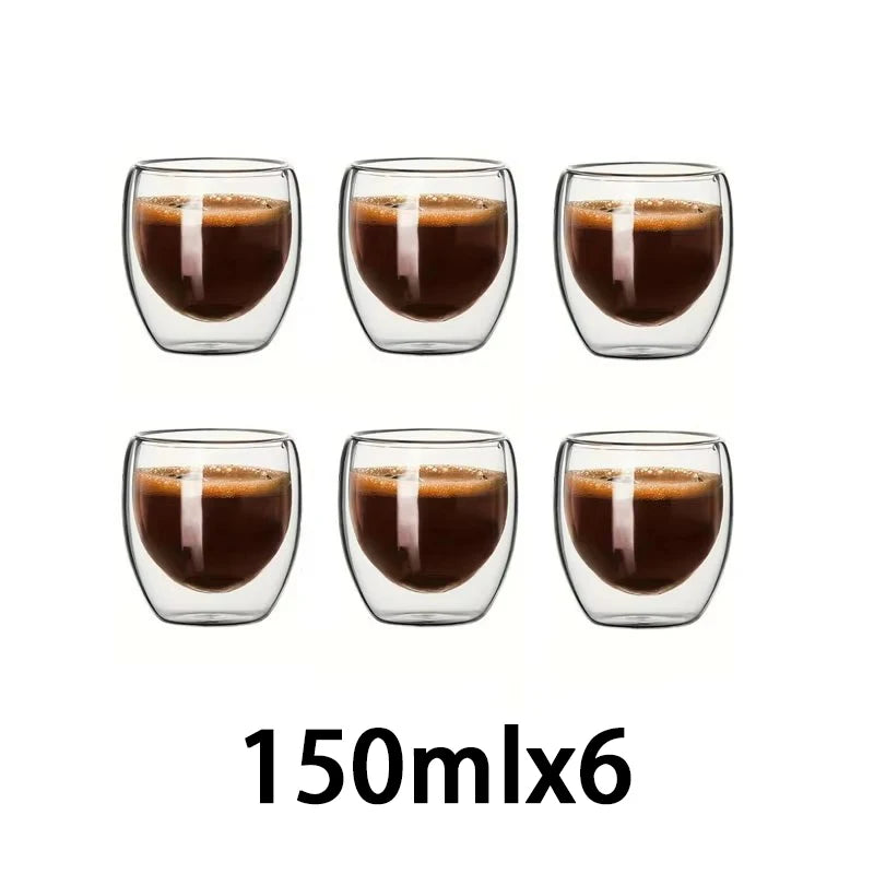 Tasses en verre double paroi – Cuizy Demi
