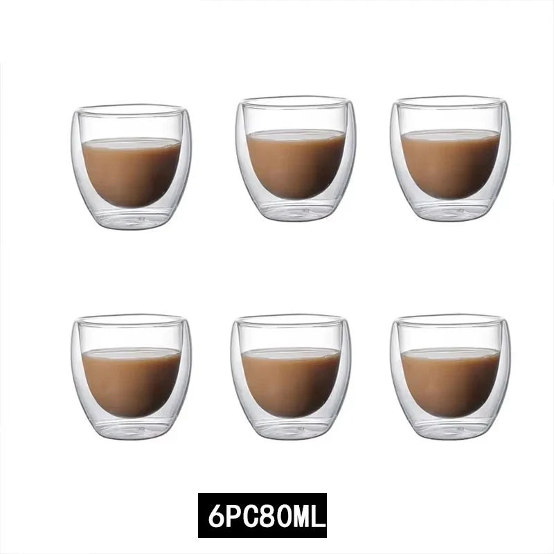 Tasses en verre double paroi – Cuizy Demi
