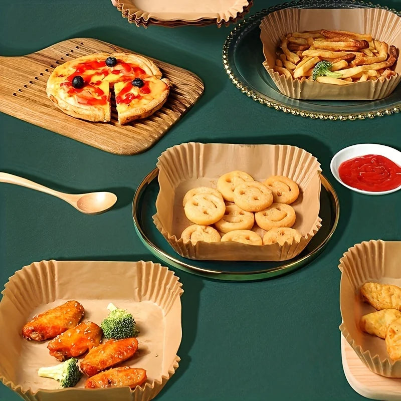 Papier Cuisson Jetable pour Friteuse à Air, 50 Feuilles – Cuizy Liner