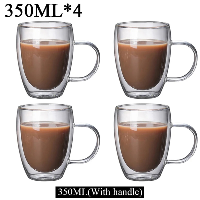 Tasses en verre double paroi – Cuizy Demi