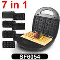 Gaufrier 7-en-1 gaufres, croque, panini, donuts – Cuizy Waffle 7