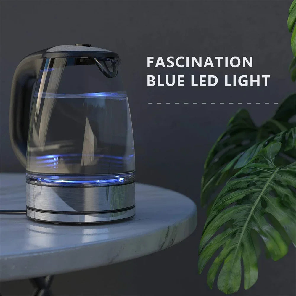Bouilloire en verre 2 L 2200 W réglage température – Cuizy Kettle Pro