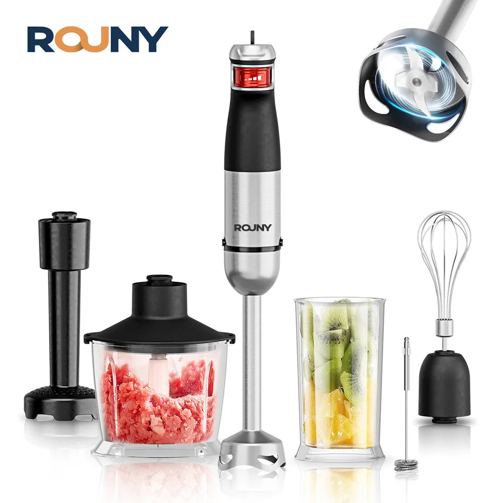 Mixeur plongeant 6-en-1 1500 W inox – Cuizy Mix 6