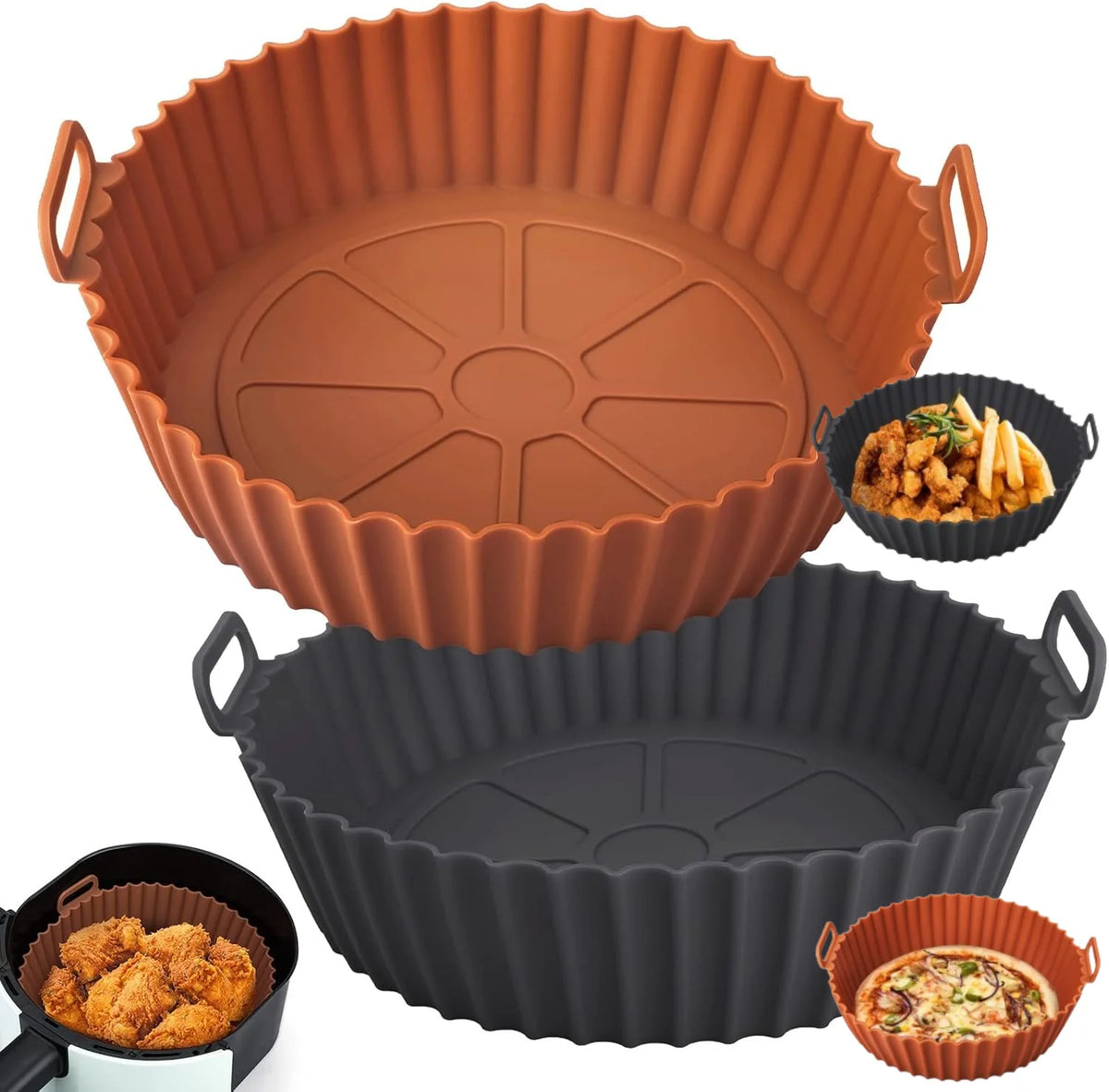 Panier en silicone réutilisable pour friteuse à air – Cuizy Guard