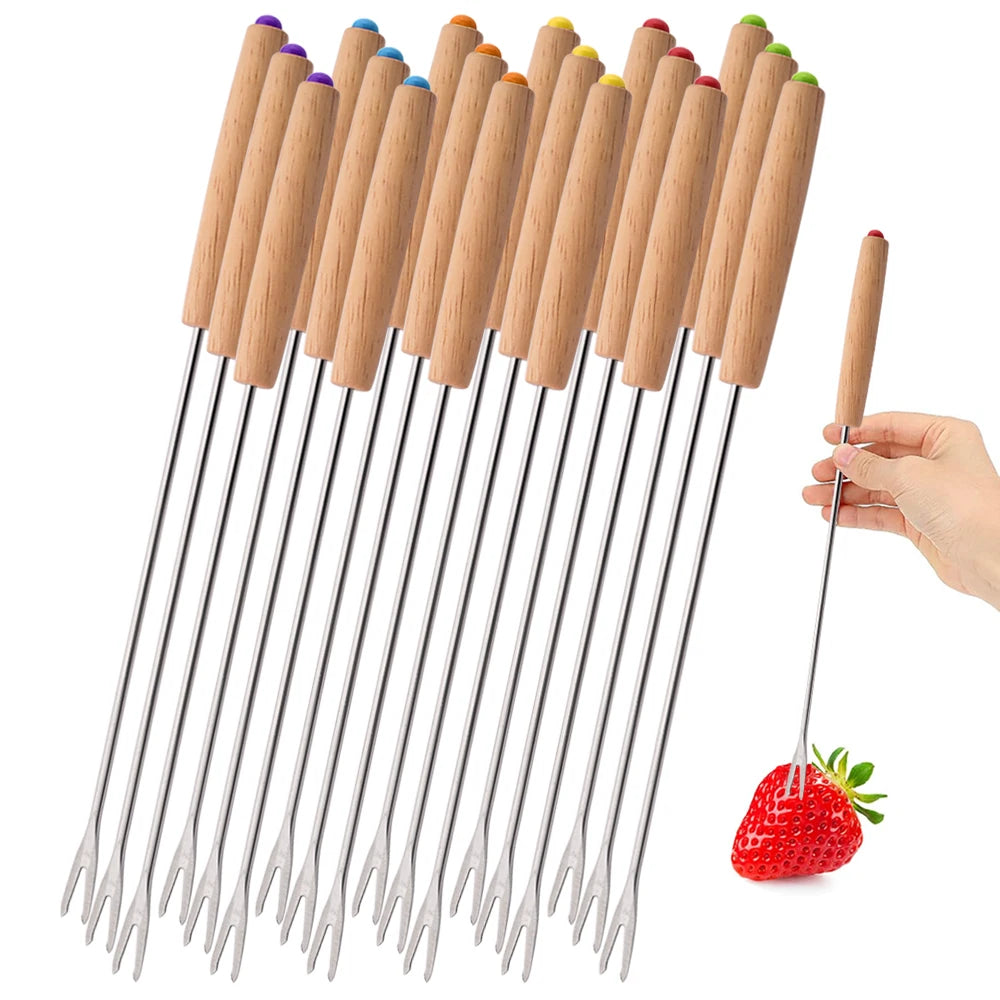 Fourchettes à fondue inox lot de 6 à 24 – Cuizy Fondue