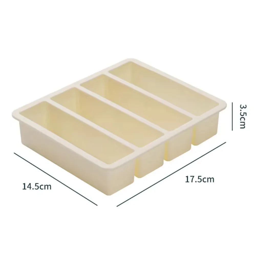 Moule de Congélation en Silicone 4 Portions avec Couvercle (soupes, sauces, bouillons) – Cuizy Freeze