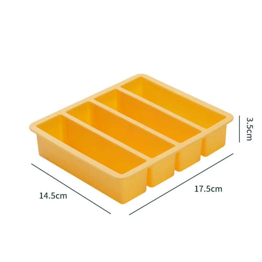 Moule de Congélation en Silicone 4 Portions avec Couvercle (soupes, sauces, bouillons) – Cuizy Freeze